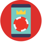 Online Casino auf einem mobilen Gerät