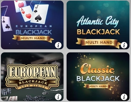 Betway Casino Spielauswahl Blackjack