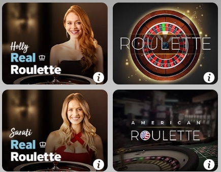 Betway Casino Spielauswahl Roulette